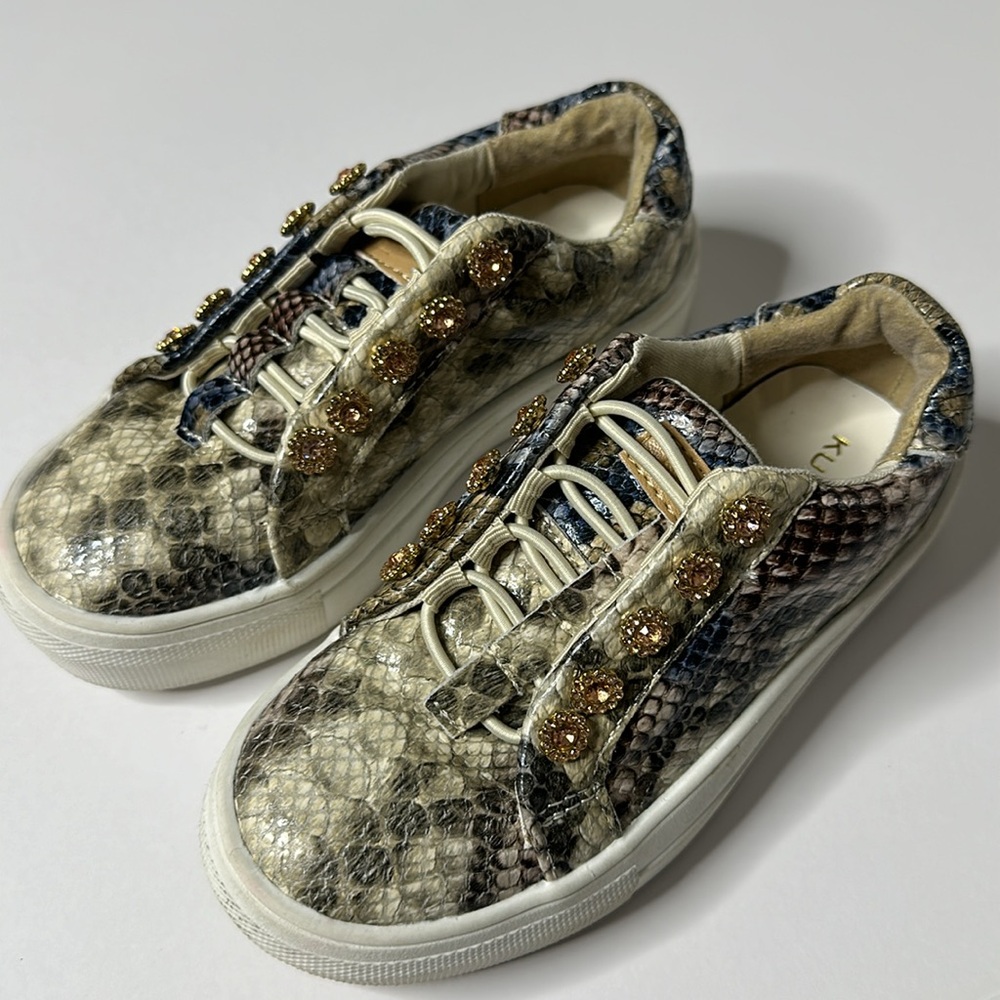 Kurt Geiger London Kids Snakeskin Sneakers 28 / 11